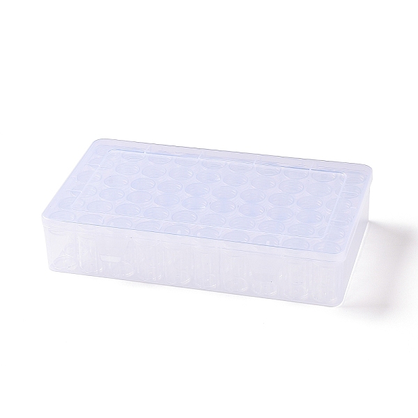 

PandaHall 60Pcs Plastic Column Bead Storage Containers, Bead Organzier Box, with Stickers, Clear, 27x16x5.7cm, Column Container: about...