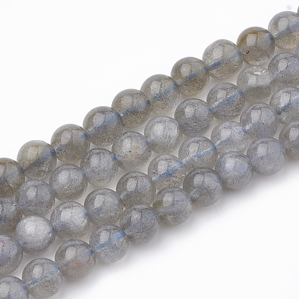 

PandaHall Natural Labradorite Beads Strands, Round, 6mm, Hole: 0.8mm, about 69pcs/strand, 15.3 inch Labradorite Round