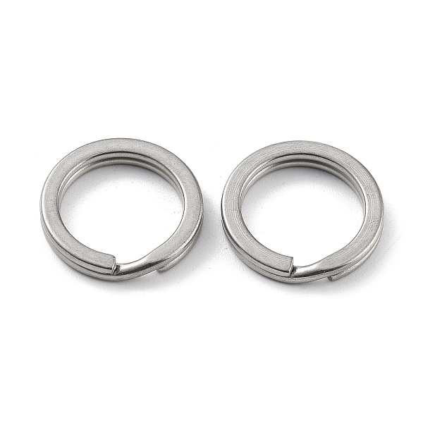 

PandaHall 304 Stainless Steel Split Key Rings, Keychain Clasp Findings, Stainless Steel Color, 14.5x2mm, Single Wire: 1mm 304 Stainless...