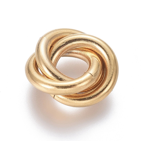 

PandaHall 304 Stainless Steel Linking Rings, Interlocking Ring, for Necklace Making, Golden, 14x12.5x4.5mm, Ring: 11x2mm, Inner Diameter...