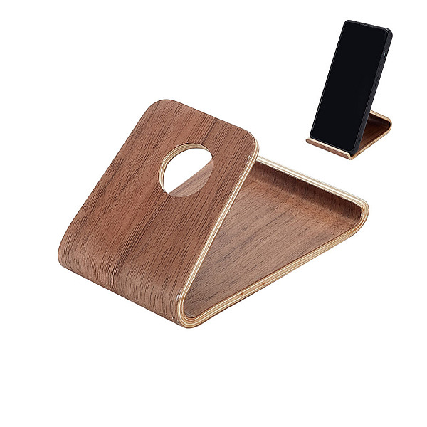 

PandaHall Wood Cell Phone Stand Detachable Book Stand Universal Mobile Phone Holder Desktop Smartphone Stand Portable Tablet Non Slip Stable..., Brown