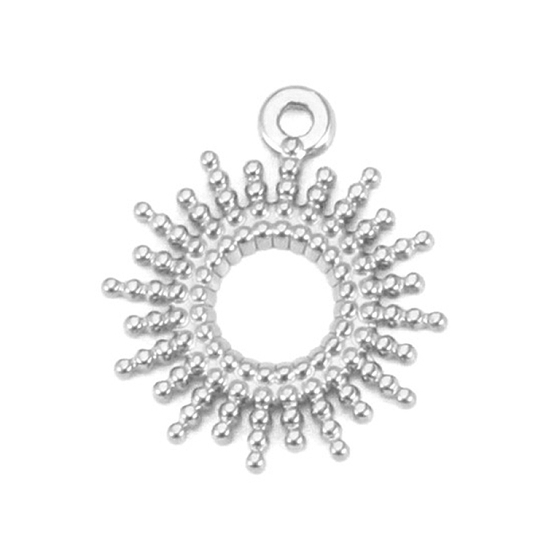 

PandaHall Stainless Steel Pendant, Sun Charms, Stainless Steel Color, 15x12.1mm Stainless Steel Sun