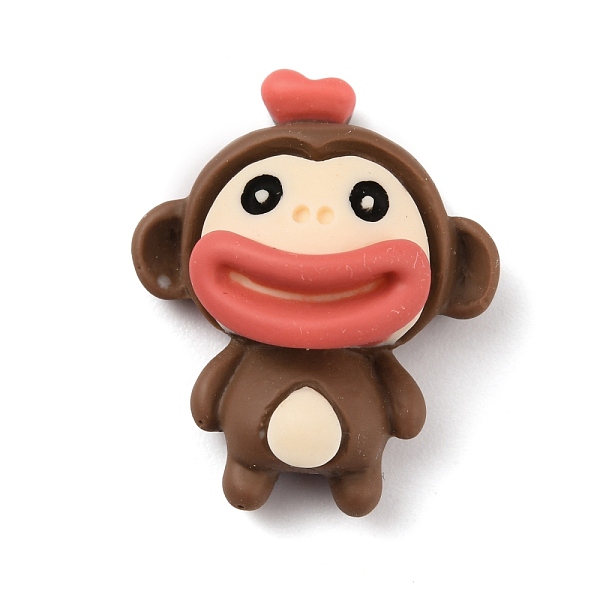 

PandaHall Opaque Resin Cabochons, Monkey with Big Mouth, Camel, 22.5x18.5x9mm Resin Monkey Brown