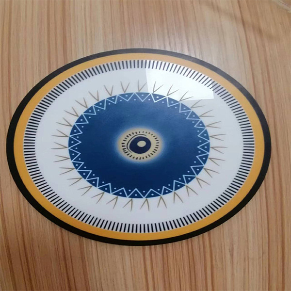 

PandaHall Acrylic Hanging Ornaments, for Home Wall Decoration, Evil Eye, Round Pattern, 100x3mm Acrylic Round