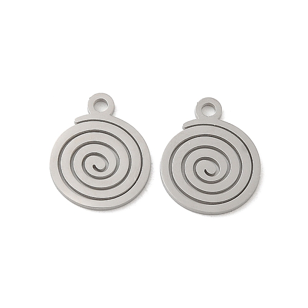 

PandaHall 304 Stainless Steel Charms, Laser Cut, Vortex Charm, Stainless Steel Color, 14.5x12x1mm, Hole: 1.6mm 304 Stainless Steel Others
