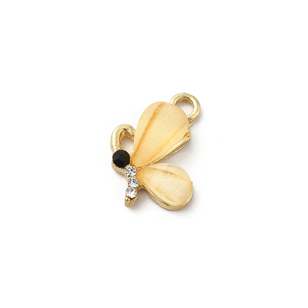 

PandaHall Alloy Pendants, Insect Charms, with Opaque Resin, Real 16K Gold Plated, Butterfly, 12.5x11x3.5mm, Hole: 1.6mm Alloy+Resin...