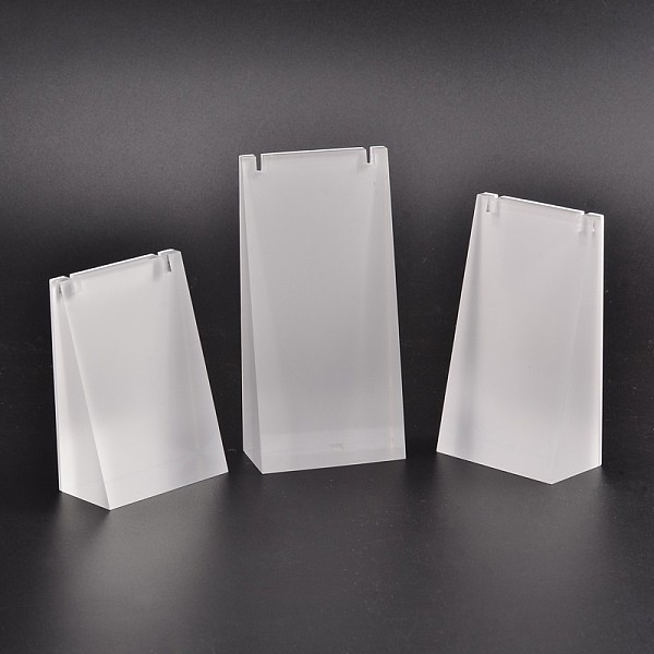 Organic Glass Necklace Display Stand Sets