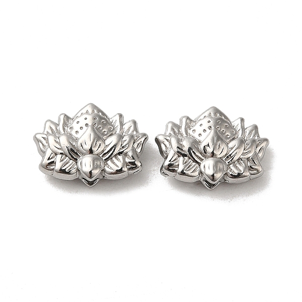 

PandaHall 304 Stainless Steel Beads, Flower, Stainless Steel Color, 8x12x4mm, Hole: 1.4mm 304 Stainless Steel Flower