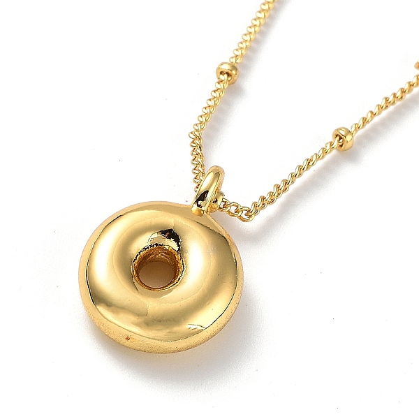

PandaHall Initial Letter Brass Pendant Necklaces, Real 18K Gold Plated, Letter O, 17.52 inch(445mm), Letter: 18.5x13.5mm. Brass Letter O