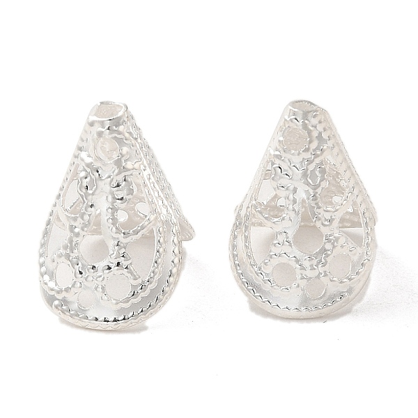

PandaHall Brass Bead Caps, Cone, 925 Sterling Silver Plated, 12x11mm, Hole: 1mm Brass