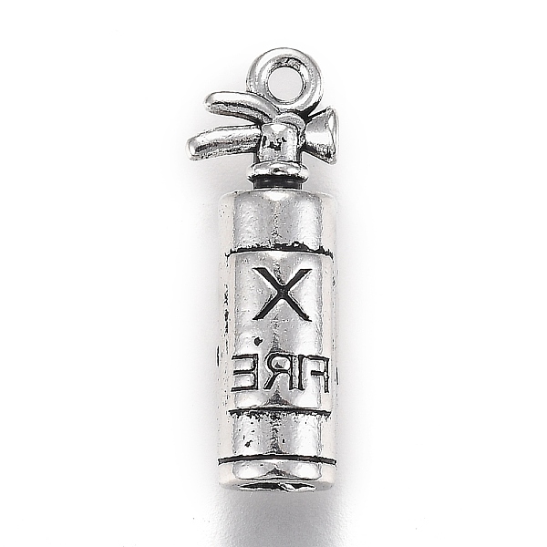 

PandaHall Tibetan Style Alloy Pendants, Firefighter, Fire Extinguisher, Antique Silver, 23x7.9x6.5mm, Hole: 1.6mm Alloy Tool