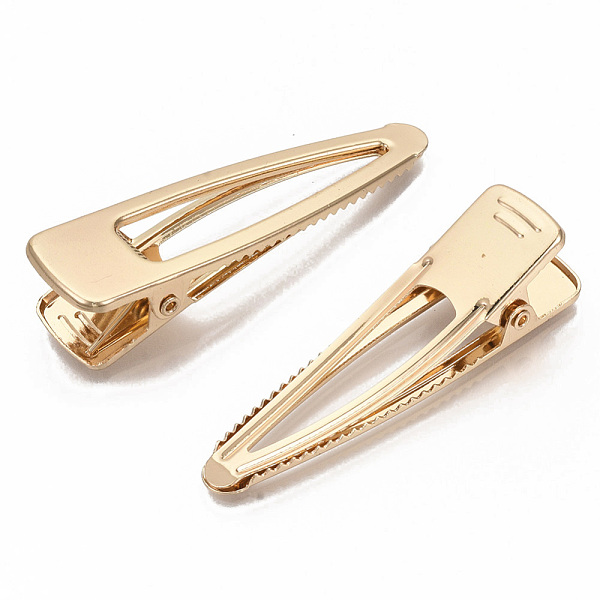 

PandaHall Iron Alligator Hair Clip Findings, Golden, 55x17x12.5mm Iron