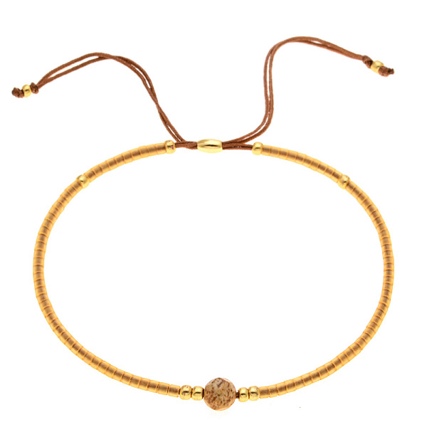 

PandaHall Bohemian Style Colorful Beaded Lucky Stone Couple Bracelet for Women