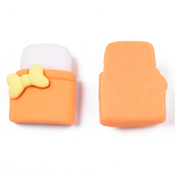 

PandaHall Opaque Resin Cabochons, Eraser, Coral, 17.5x14x7mm Resin Red