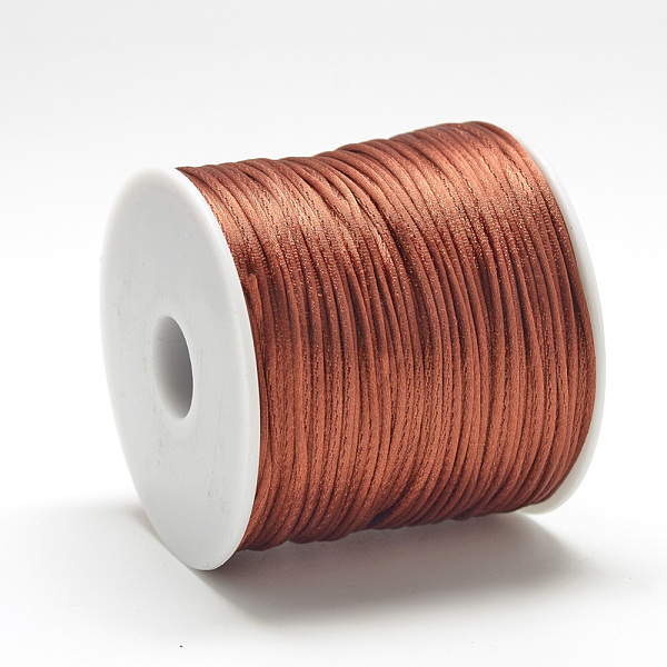 

PandaHall Nylon Thread, Sienna, 2.5mm, about 32.81 Yards(30m)/Roll Nylon Brown