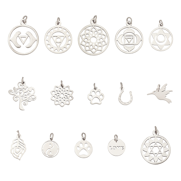 15Pcs 15 Style 304 … - image