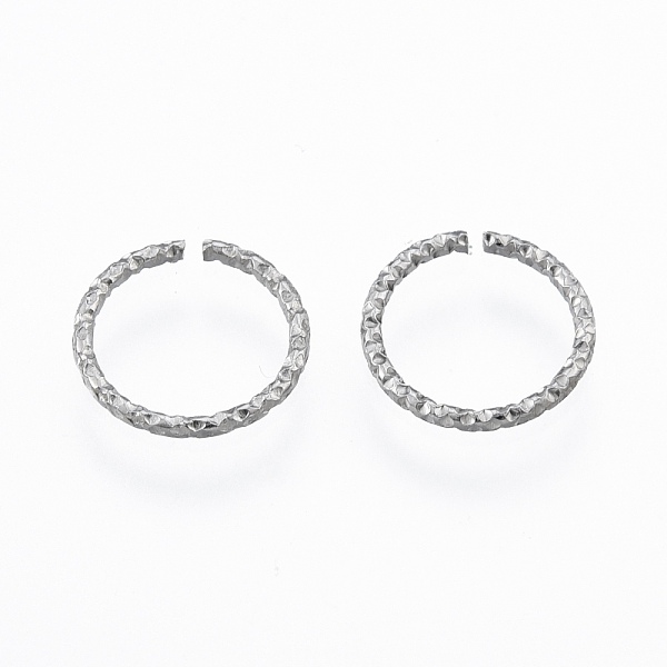 

PandaHall 304 Stainless Steel Jump Rings, Open Jump Rings, Twisted, Round Ring, Stainless Steel Color, 10x1mm, 18 Gauge, Inner Diameter: 8mm...