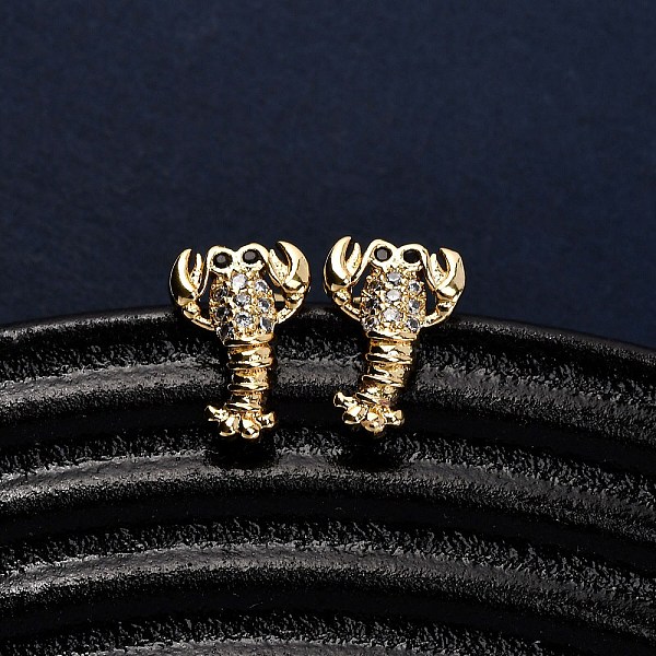 Brass Micro Pave Cl… - image