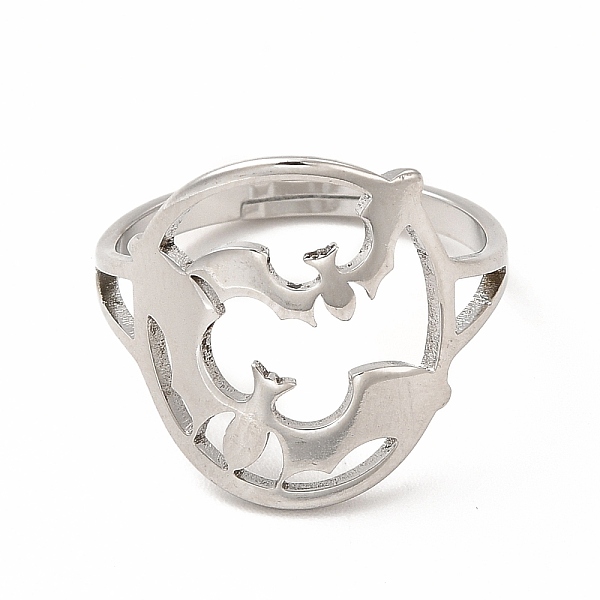 304 регулируемое кольцо для летучей мыши из нержавеющей стали для женщин