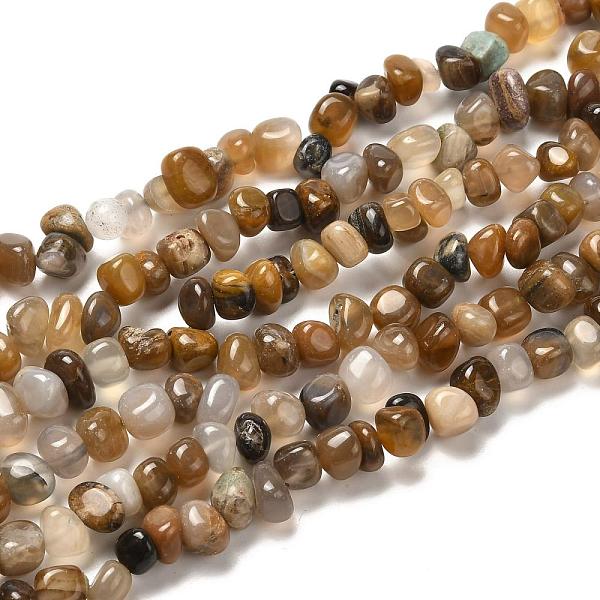 

PandaHall Natural Petrified Wood Beads Strands, Tumbled Stone, Nuggets, 5~11x3~8x1~7mm, Hole: 1mm, 33.85~35.43 inch(86~90cm) Petrified Wood...