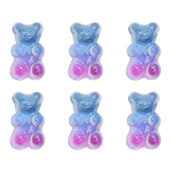 

PandaHall Two Tone Transparent Acrylic Cabochons, Bear, Royal Blue, 19x11mm Acrylic Bear