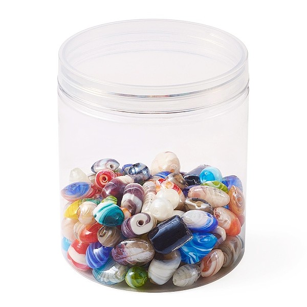

PandaHall Craftdady Handmade Lampwork Beads, Mixed Shapes, Mixed Color, 12x83mm, 100pcs/box Lampwork Mixed Shapes Multicolor