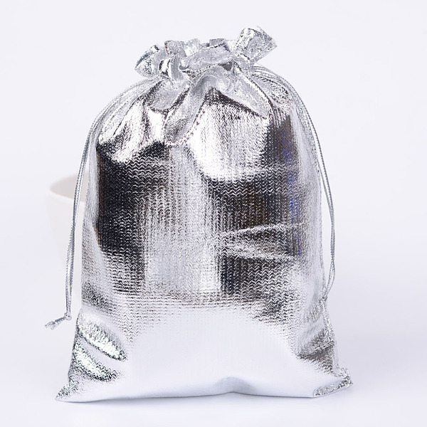 

PandaHall Organza Bags, Rectangle, Silver, 18x13cm Organza Rectangle Silver