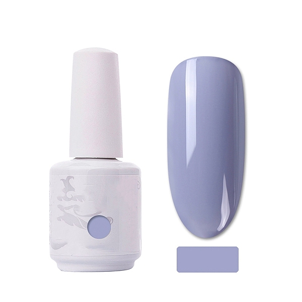 

PandaHall 15ml Special Nail Gel, for Nail Art Stamping Print, Varnish Manicure Starter Kit, Light Steel Blue, Bottle: 34x80mm Resin Blue