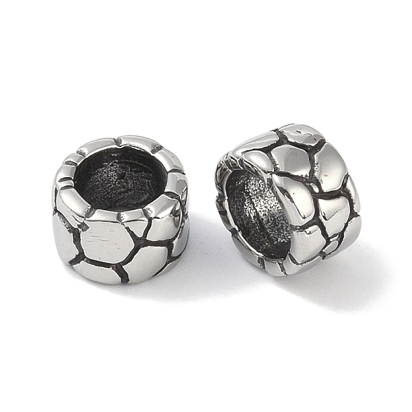 

PandaHall 316 Surgical Stainless Steel European Beads, Large Hole Beads, Column, Antique Silver, 9x6mm, Hole: 6mm 316 Surgical Stainless...