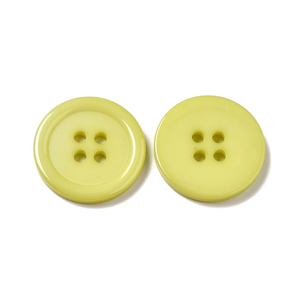 

PandaHall Resin Buttons, Dyed, Flat Round, Light Green, 20x3mm, Hole: 2mm, 195pcs/bag Resin Flat Round Green