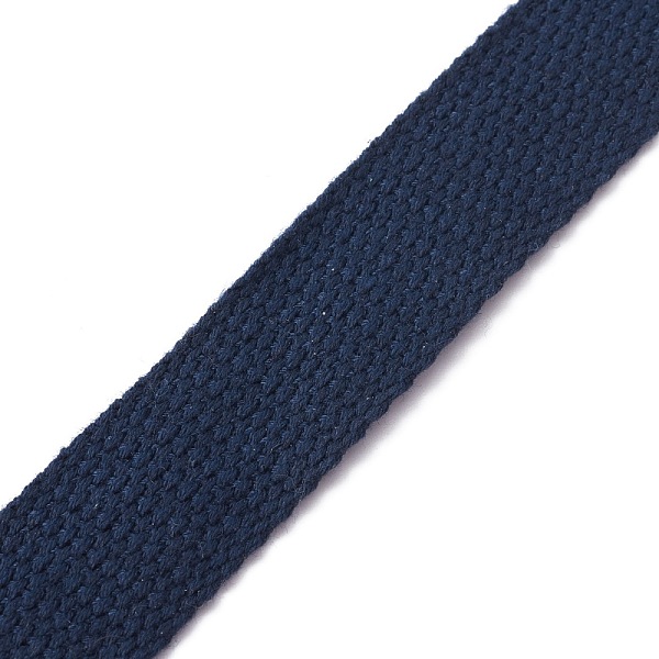 

PandaHall Flat Polyester Cord/Band, Webbing Garment Sewing Accessories, Midnight Blue, 25mm, about 5yard/roll Polyester