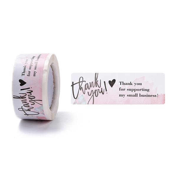 

PandaHall Self-Adhesive Paper Gift Tag Youstickers, Rectangle Thank You Stickers Labels, for Small Business, Colorful, 2.9x6x0.01cm...