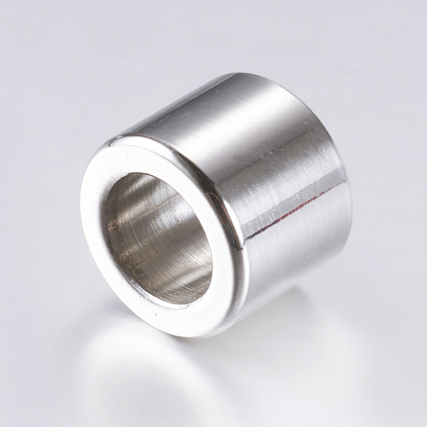 

PandaHall 304 Stainless Steel Beads, Large Hole Beads, Column, Stainless Steel Color, 10x8mm, Hole: 7mm 304 Stainless Steel Column