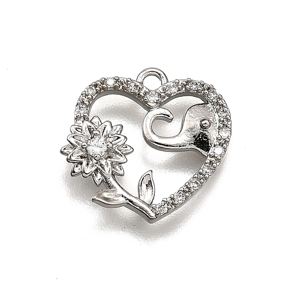 Brass Micro Pave Cl… - image