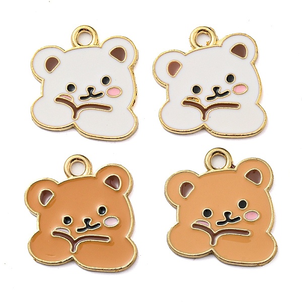 

PandaHall 40Pcs 2 Colors Alloy Enamel Pendants, Light Gold, Cadmium Free & Nickel Free & Lead Free, Bear, Mixed Color, 21.5x20.5x1.5mm, Hole..., Multicolor