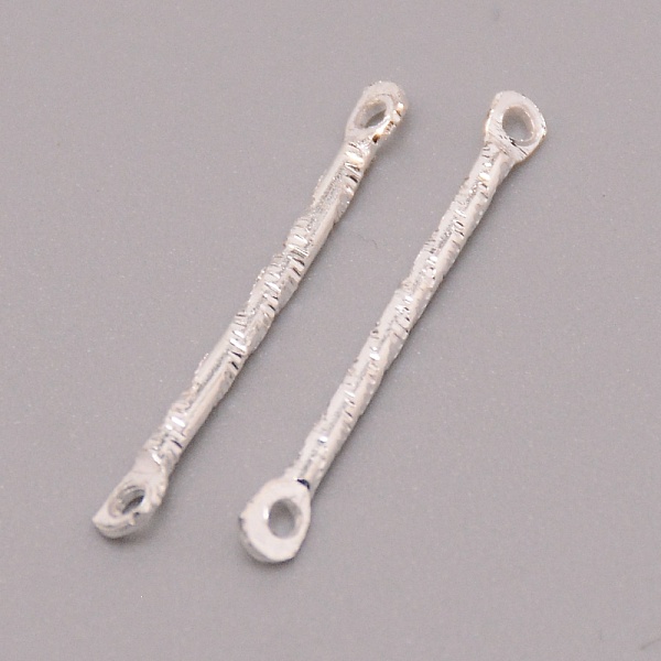 

PandaHall Iron Links Connectors, for DIY Earring, Rectangle, Silver, 20x2x1.2mm, Hole: 1mm, 50pcs/bag Iron Rectangle