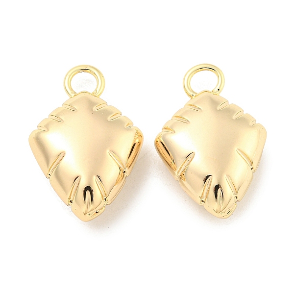 

PandaHall Brass Pendants, Real 18K Gold Plated, 25.5x16.5x8mm, Hole: 4mm Brass Leaf