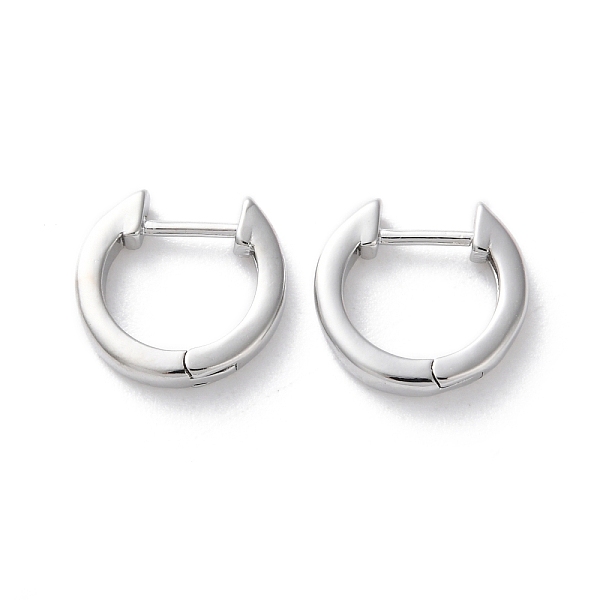 Rack Plating Brass Hoop Earrings