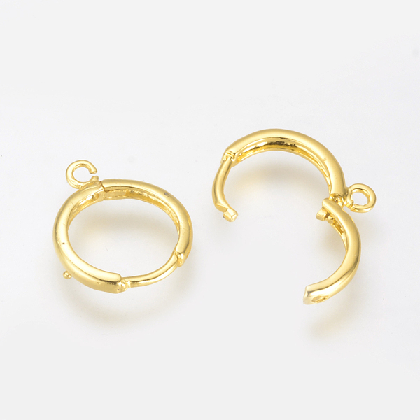Brass Huggie Hoop E… - image