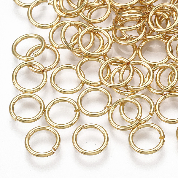 

PandaHall Brass Open Jump Rings, Real 18K Gold Plated, 7x0.7mm, Inner Diameter: 5mm Brass