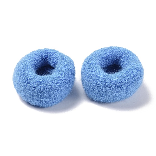 

PandaHall Girls Hair Accessories, Ponytail Holder, Elastic Hair Ties, Deep Sky Blue, 43.5~47x20mm, Inner Diameter: 25mm Elastic Fibre