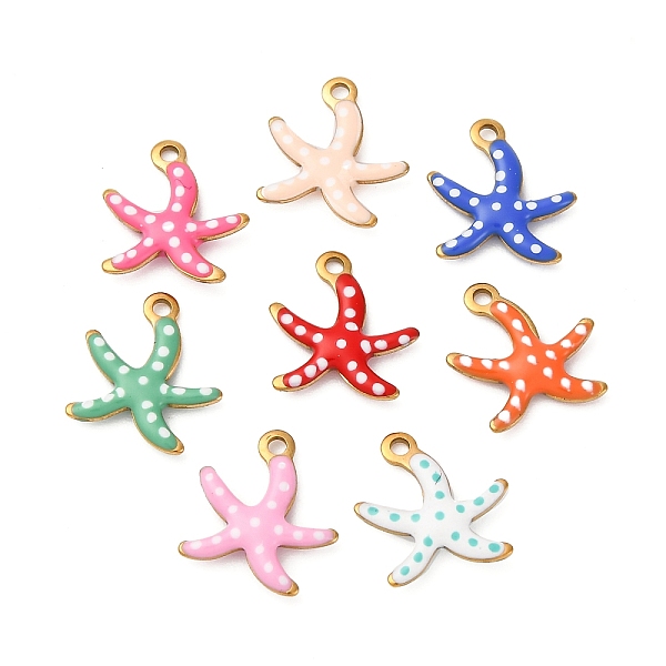 304 Stainless Steel Enamel Charms-image-STAS-Q363-14I-G-en