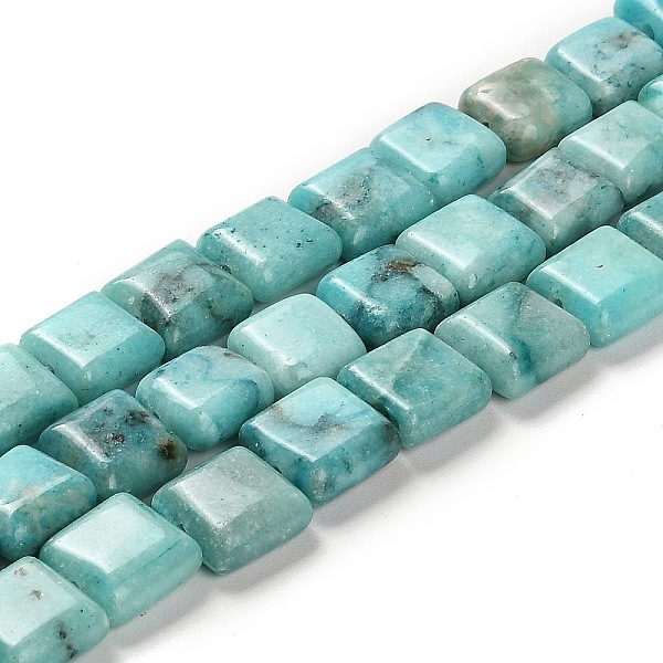 

PandaHall Natural Dolomite Beads Strands, Dyed, Sqaure, Turquoise, 10x10x4.5mm, Hole: 1.4mm, about 40pcs/strand, 15.55 inch(39.5cm) Dolomite..., Green