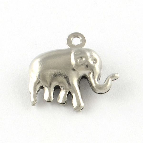 

PandaHall Elephant 201 Stainless Steel Charm Pendants, Smooth Surface, Hollow, Hollow, Stainless Steel Color, 14.5x15x5mm, Hole: 1.5mm 201...