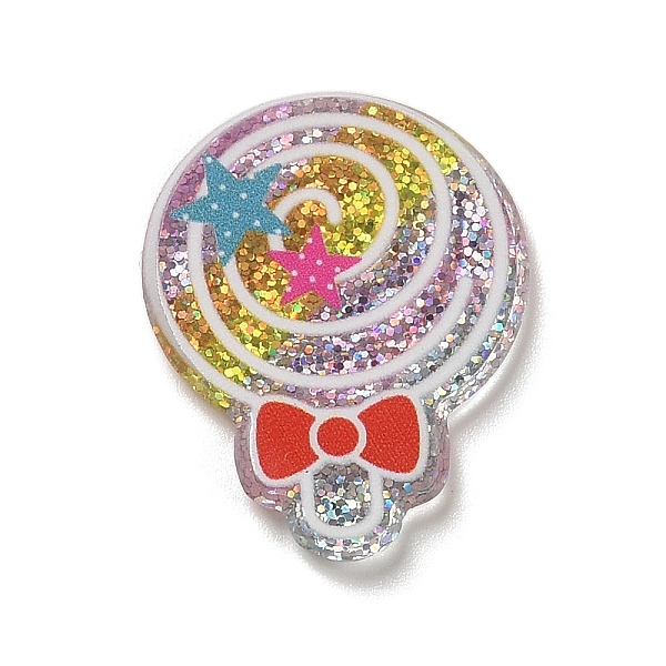 

PandaHall Acrylic Plastic Cabochons , Lollipop, 26x20x2mm Acrylic Others