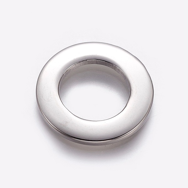 

PandaHall 304 Stainless Steel Linking Rings, Ring, Stainless Steel Color, 18x2mm, Hole: 10.5mm 304 Stainless Steel Ring
