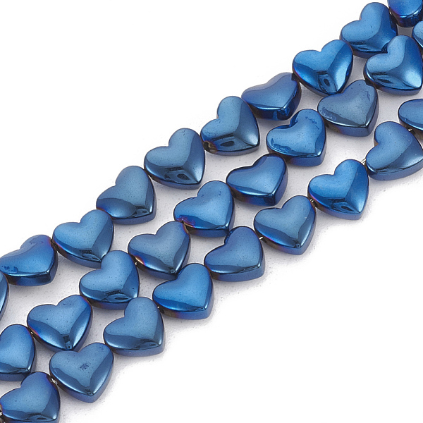 

PandaHall Electroplate Non-magnetic Synthetic Hematite Beads Strands, Heart, Blue Plated, 6x5.5x3mm, Hole: 1mm, about 70pcs/strand, 15.7...