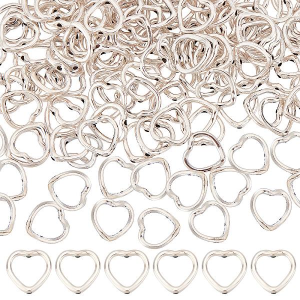 

PandaHall SUNNYCLUE 200PCS Tibetan Style Alloy Bead Frames, Heart, Antique Silver, 13.5x14x2mm, Hole: 1.5mm Alloy Heart
