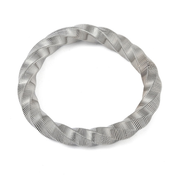 

PandaHall 304 Stainless Steel Twisted Bangles for Women, Stainless Steel Color, Inner Diameter: 2-1/8 inch(5.3cm), 8.5mm 304 Stainless Steel...