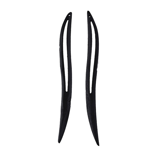

PandaHall Vintage Schima Wood Hair Sticks Findings, Hair Accessories for Women, Black, 170x16x7mm Wood Black